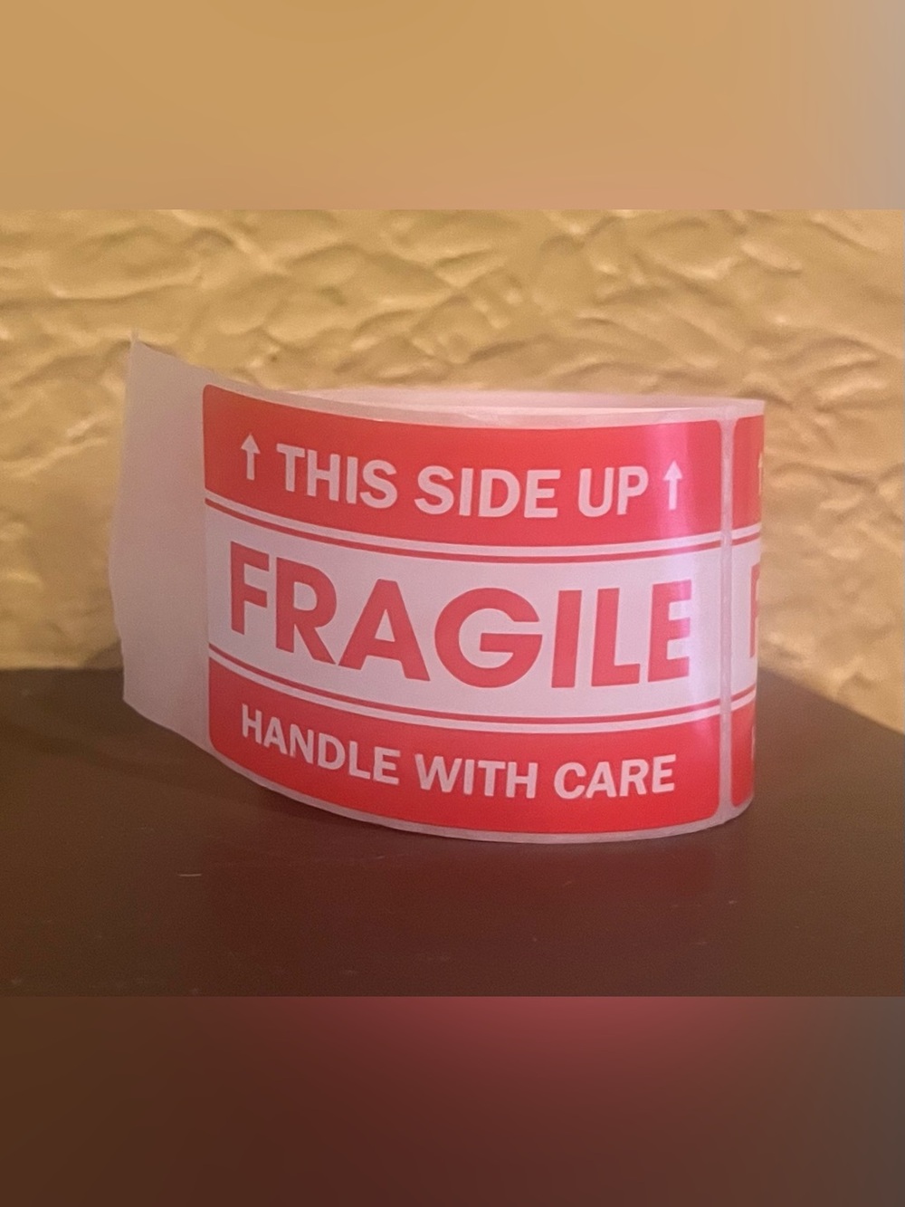 Set of (25) FRAGILE Stickers 3” by 2”